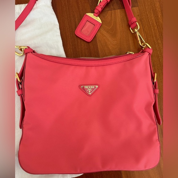 Prada TESSUTO+SAFFIAN Bag - Peonia - Picture 6 of 7